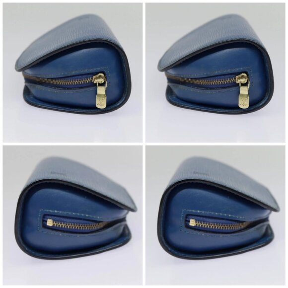 LOUIS VUITTON Epi Dauphine PM Pouch Blue M48445 LV Auth 89185 - Picture 15 of 16